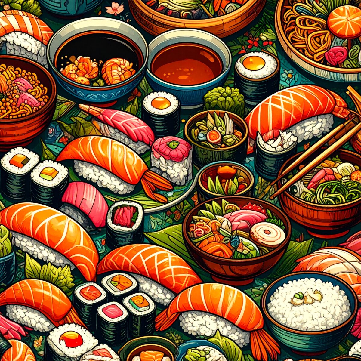 Engaging the Senses: Japanese Cuisine Through Color, Aroma, Sound, Temperature, and Lingering Aftertaste