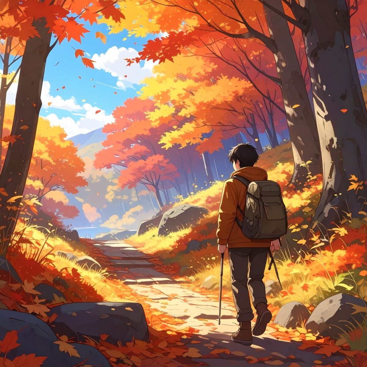 Autumn Foliage Hike and Leaf Art—Walking Through Color and Expressing What You Feel Along the Way