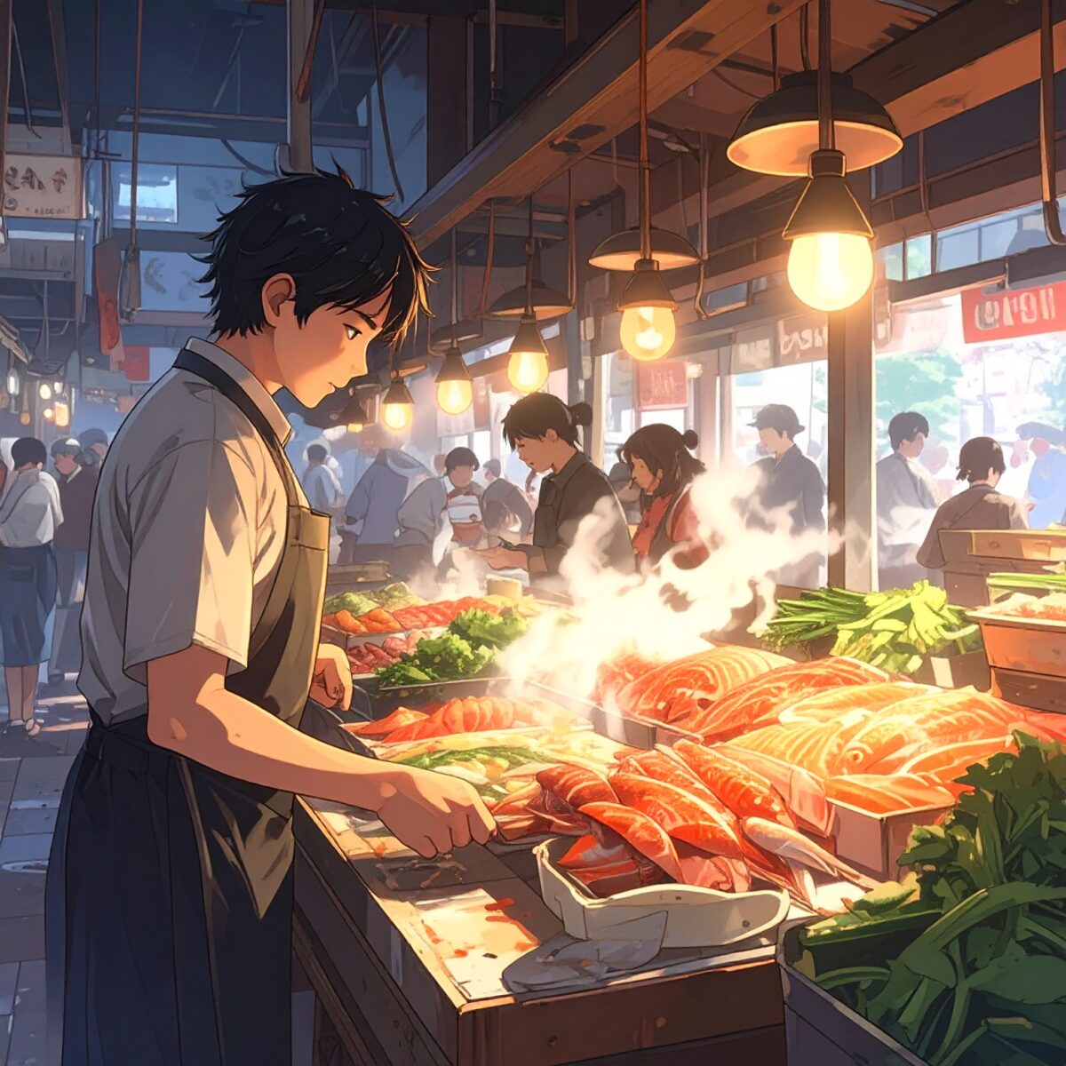 Family Market Exploration Tour—Strolling Through the Gateway to Food with All Five Senses